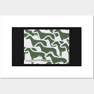 CAMO (STANDING GREEN) FOR SIGHTHOUND/GREYHOUND LOVERS Posters and Art